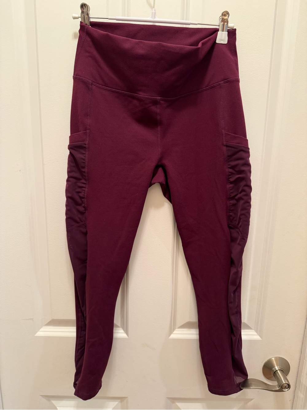 Fabletics Burgundy Performance Leggings